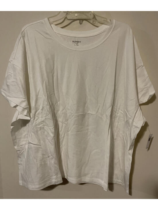 Old Navy Tops - Old Navy Womens 4x White Short-Sleeved Lightweight Cropped Tshirt NEW! A4089